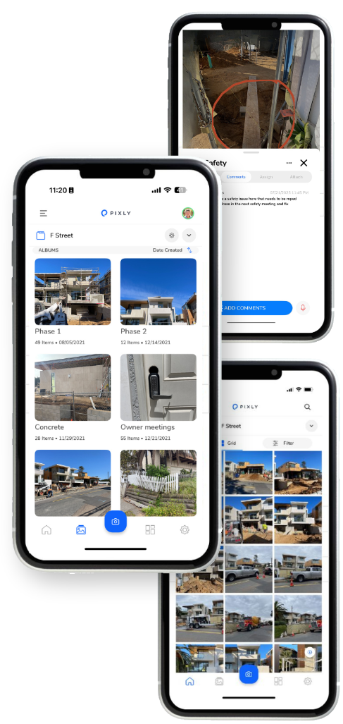 construction and builder app for team photo management